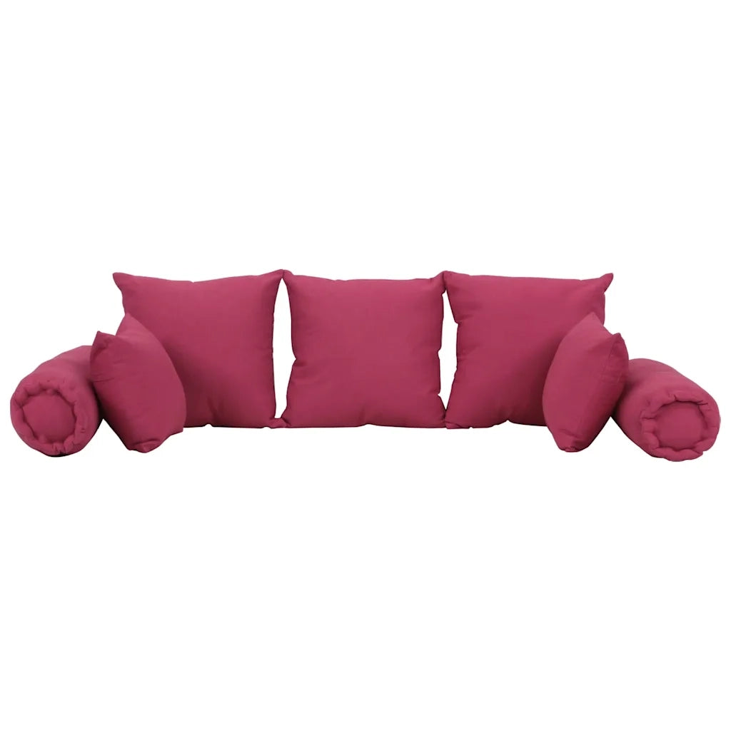 Set di Cuscini 7 pz | Cuscini per sedie in Tessuto Rosa