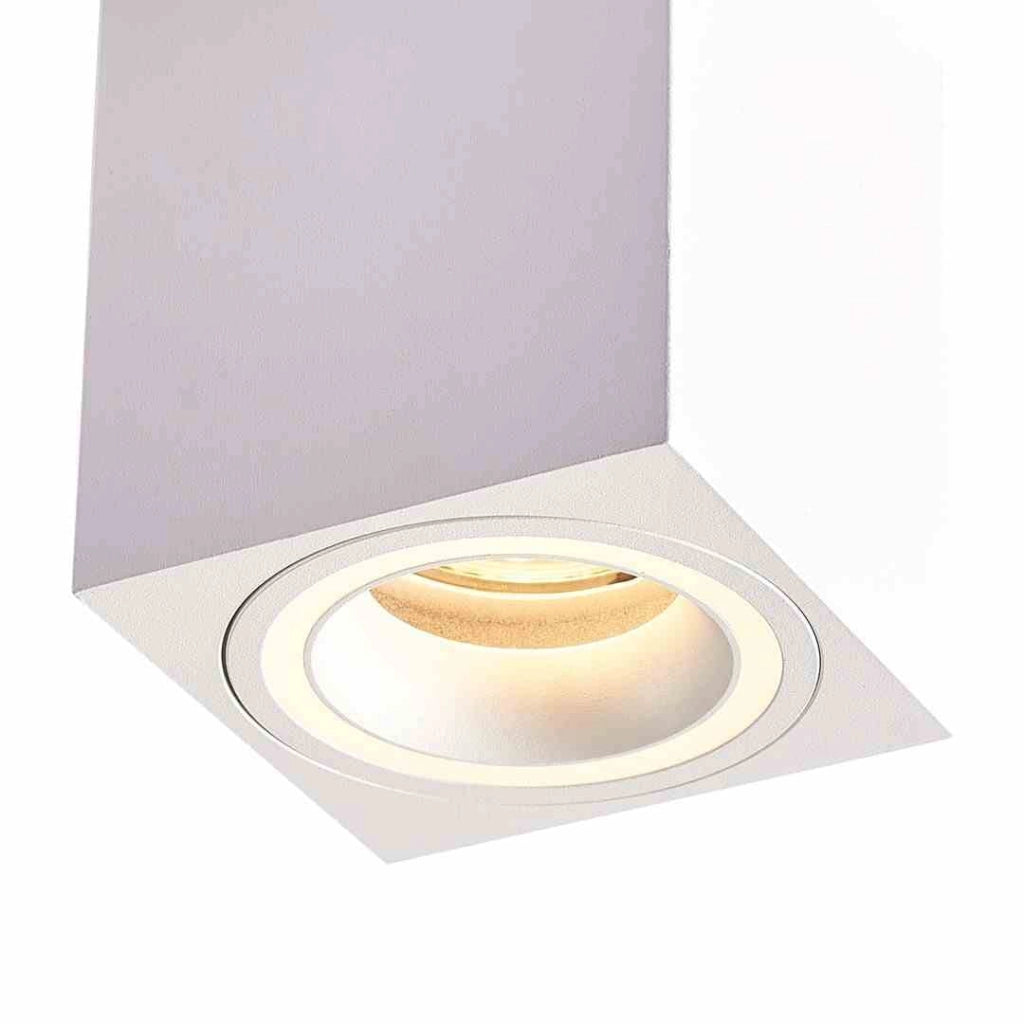 Faretto soffitto Eko-Light BIMA Ring quadrato bianco GU10