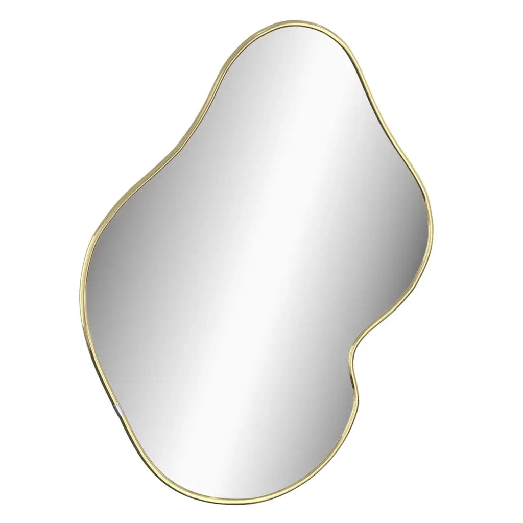 Specchio da Parete | Specchio decorativo Dorato 50x40 cm