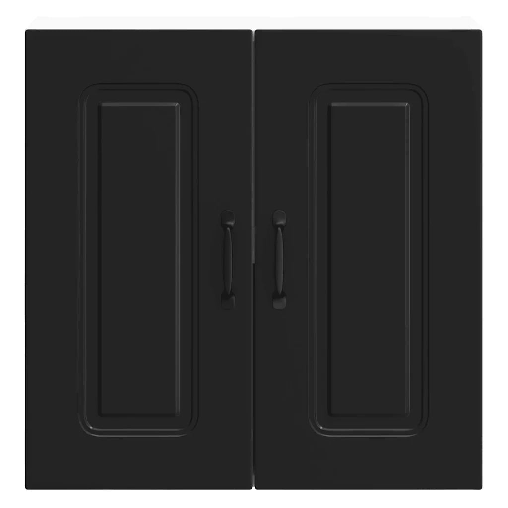 Pensile da cucina Kalmar 60 x 31 x 60 cm ampio spazio contenitivo moderno in legno composito nero 02_0049983