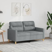 Divano a 2 Posti-Sofa 2 Posti Grigio Chiaro 120 cm in Tessuto 489982