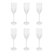 Set di 6 flauti smerigliati 21 cl