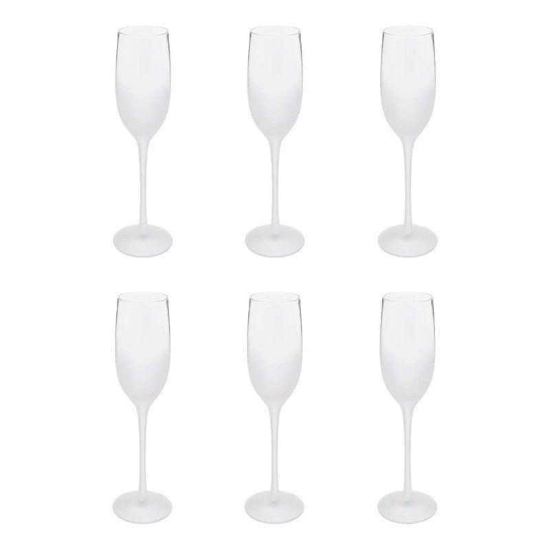 Set di 6 flauti smerigliati 21 cl