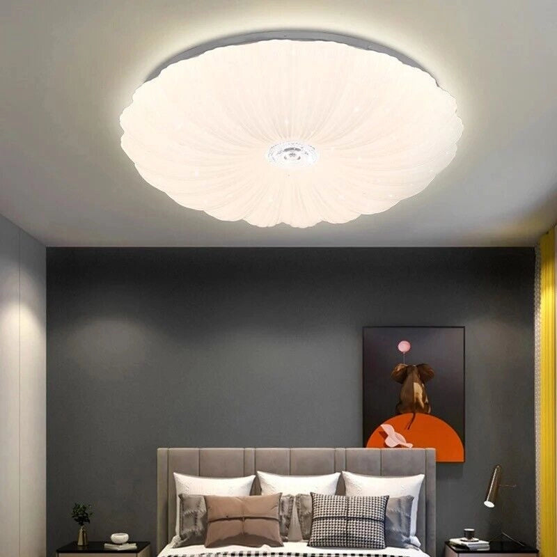 Plafoniera Lampadario da soffitto Luce Led 46W con Telecomando Timer Dimmerabile