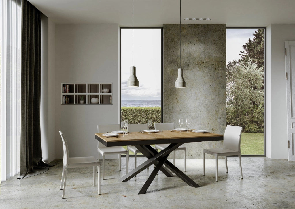 Tavolo Allungabile 160-264x90x80 cm Volantis Evolution Quercia Naturale