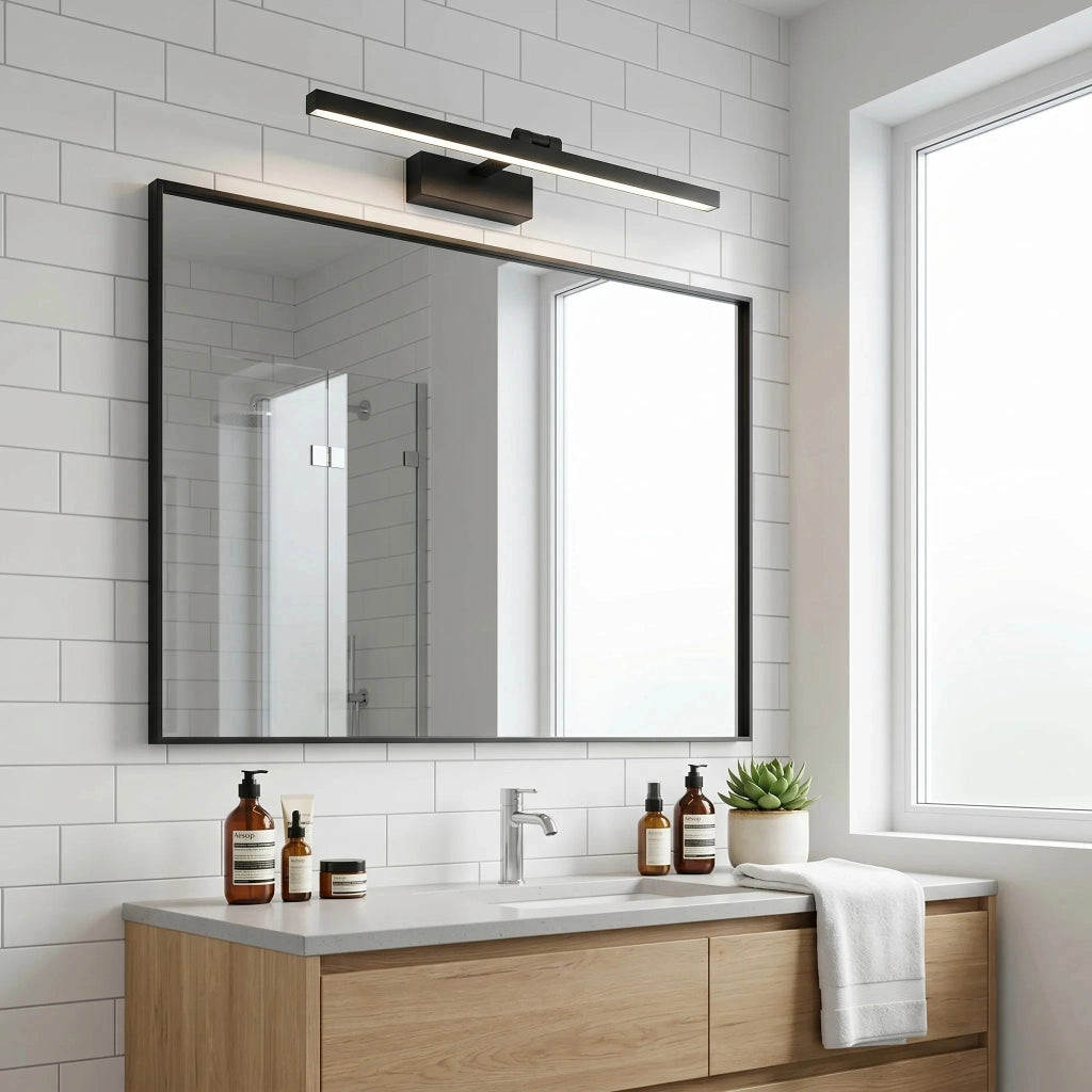 Applique Da Bagno Led APP1867-1W 60 Cm Black