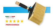 PLAFONIERA SETOLA BIONDA 5X15 CON MANICO A INNESTO IN LEGNO
