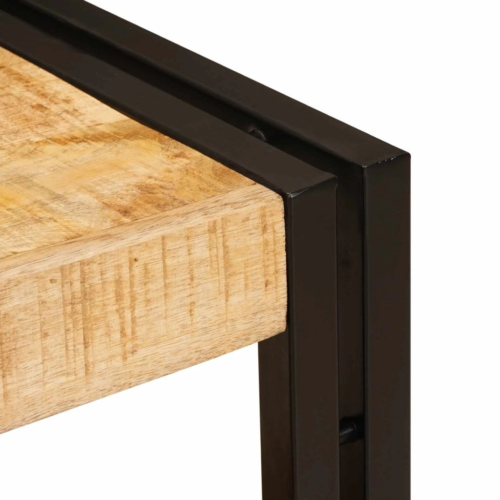 Armadio da bagno con cassetto Marrone Legno di mango massello 4102769