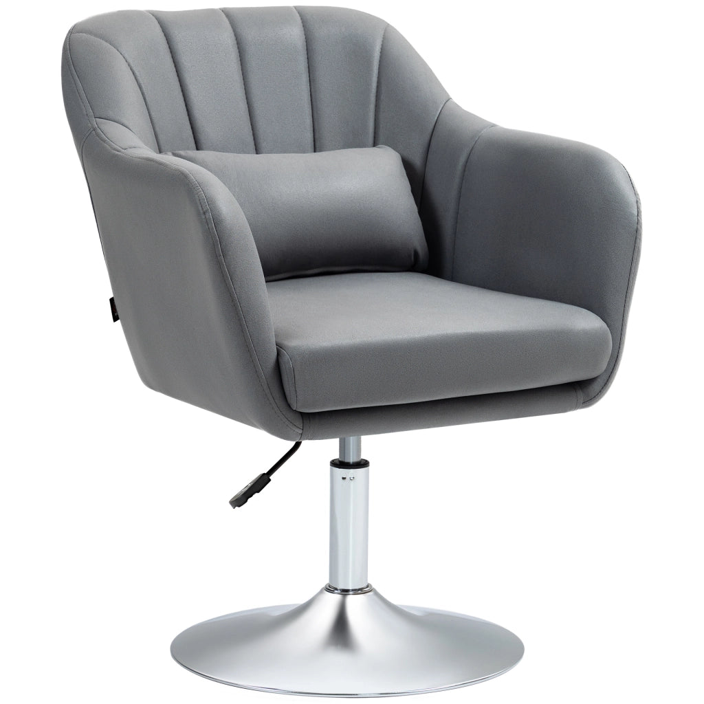 Sedia da ufficio girevole con schienale regolabile ¨C Minimal ¨C Grigio