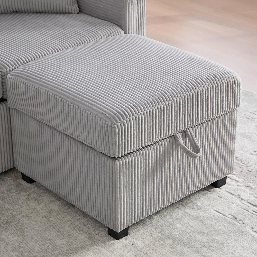 Divano 2 posti ciniglia ergonomico - Xylo - Regolabile, gambe metalliche, stabile