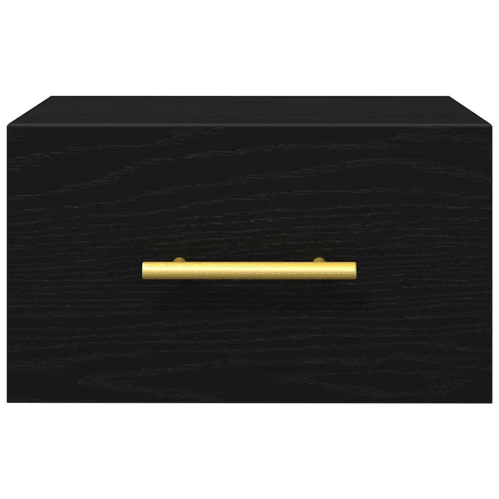 Armadio da Notte Rovere Nero 35 x 35 x 20 cm Legno multistrato 863786