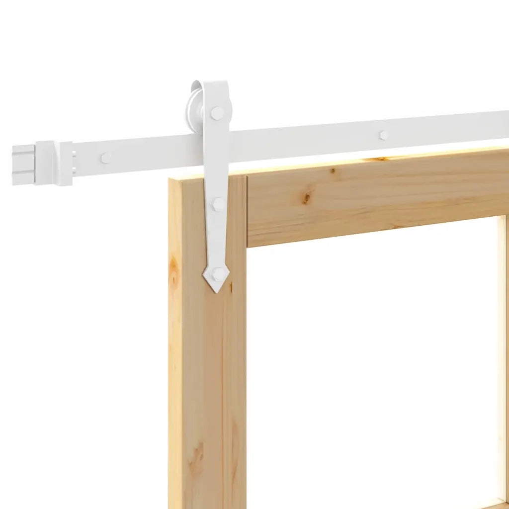 Porta Scorrevole Marrone 73.5 x 198.5 cm Legno e metallo 3332407