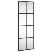Specchio da Parete | Specchio decorativo Nero 30x80 cm Rettangolare in Ferro