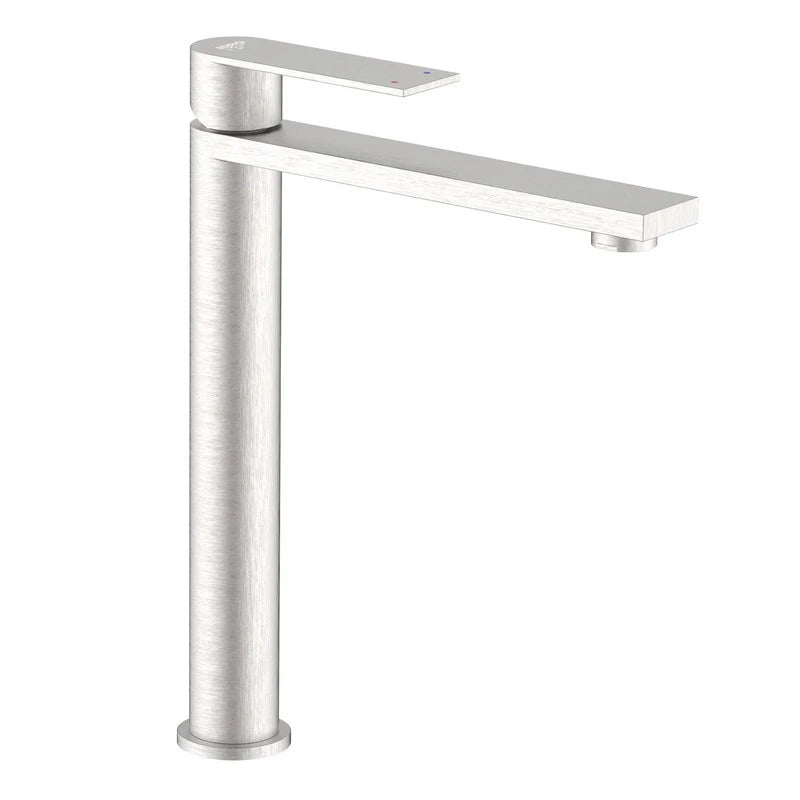 Miscelatore lavabo alto Sun Ø25 mm acciaio