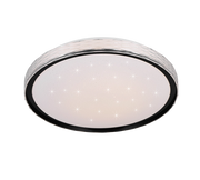 Plafoniera LED cielo stellato, metallo, nero, D 40 cm, Varda