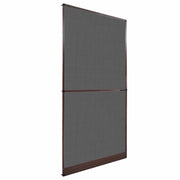 Schermo Insetti a Battente Marrone e Nero 120 x 240 cm 42047050