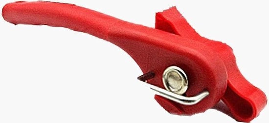 Apri-bottiglie in acciaio inossidabile - taglio sicuro - facile da utilizzare - rosso