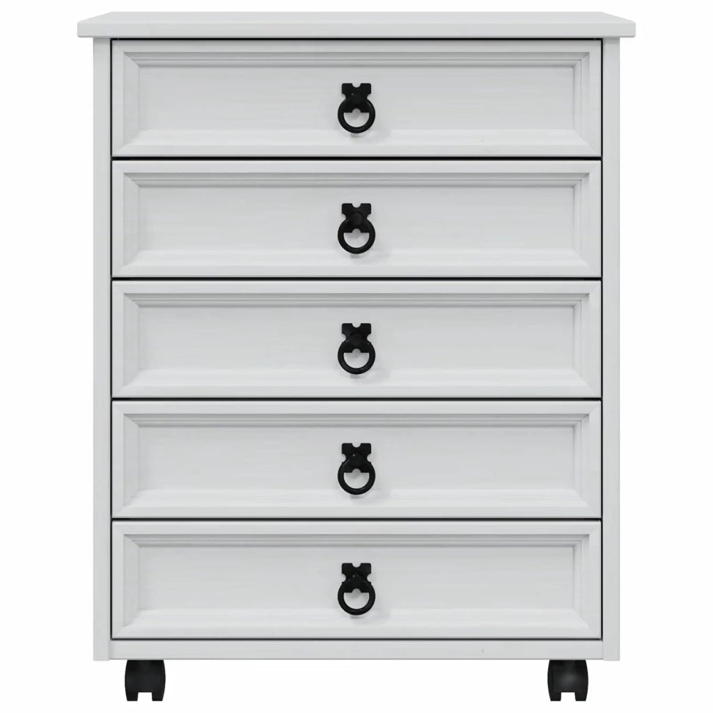 Armadietto Rotolante con Cassetti CORONA Bianco 42040534