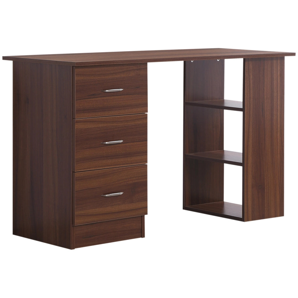 Scrivania con cassetti e ripiani ¨C Xylo ¨C legno 120x50 cm per ufficio e camera