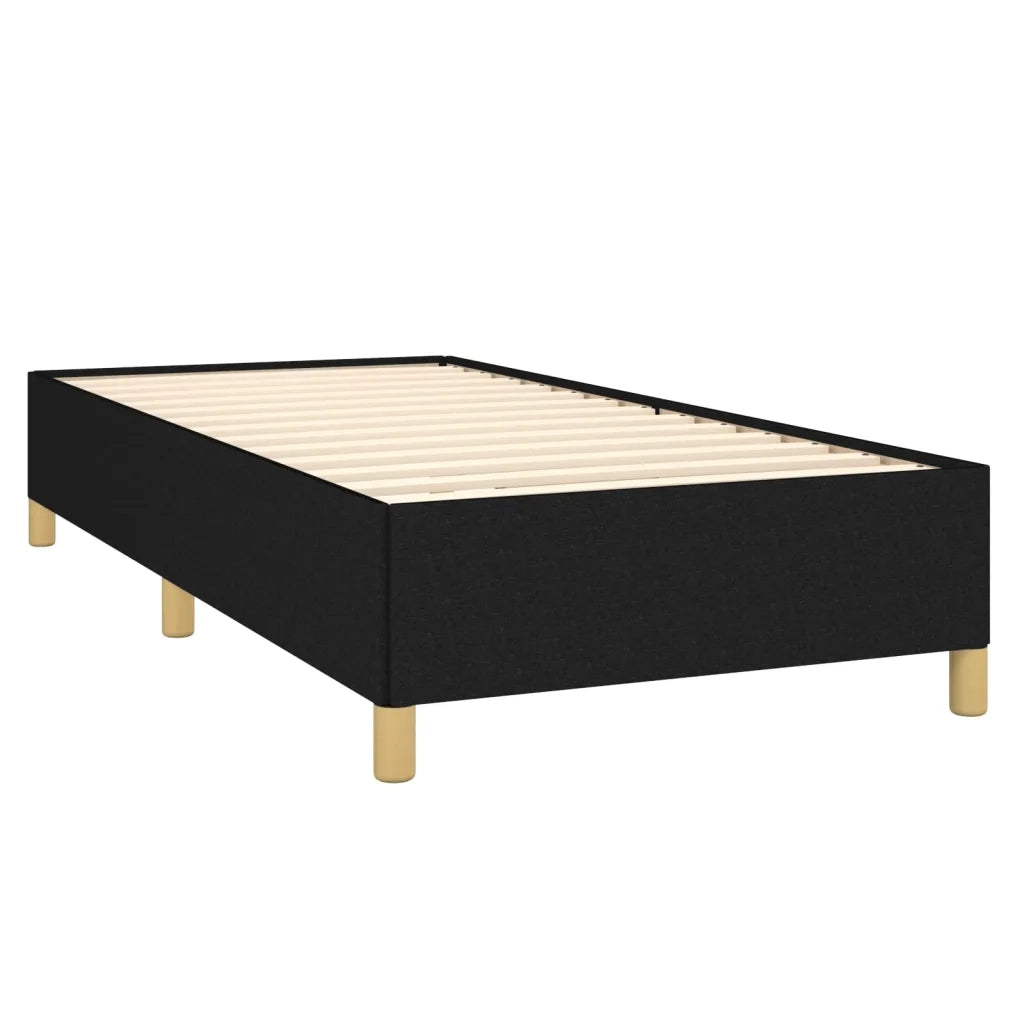 Giroletto a Molle con Materasso Nero 90x190 cm in Tessuto 3128567