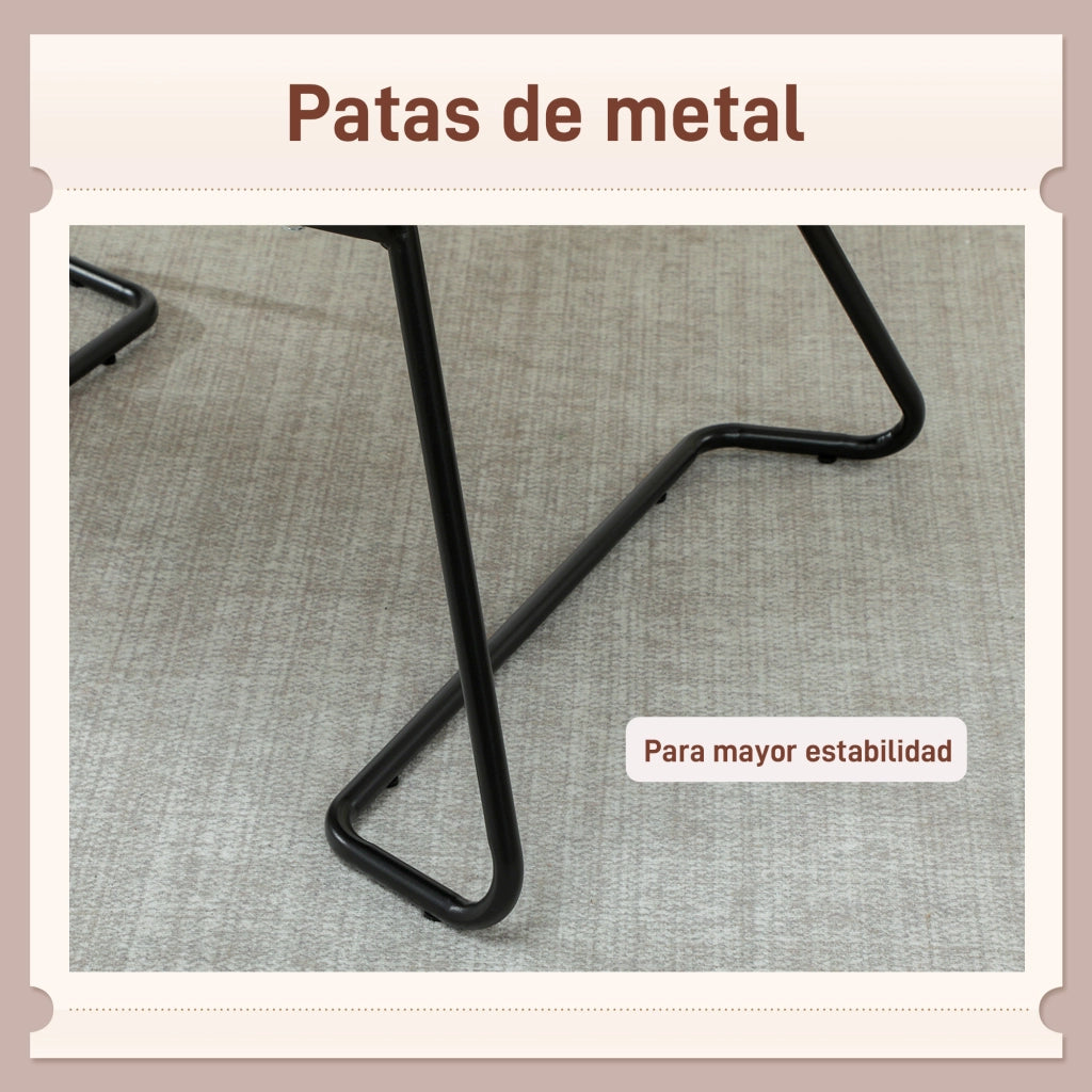 Poltrona in velluto con gambe in metallo ¨C zephmum ¨C marrone