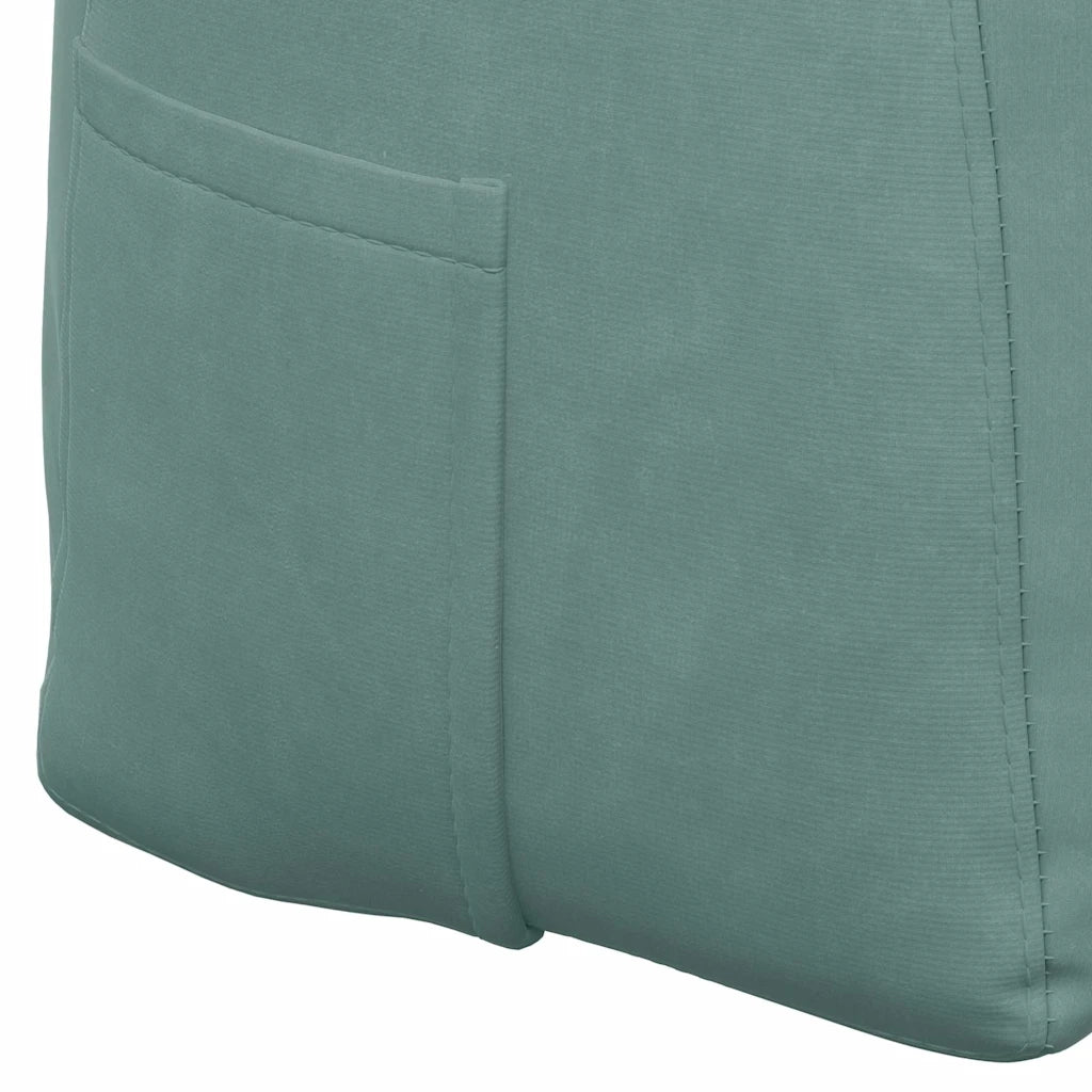 Cuscino per Schiena Verde Mare 120 x 24 x 50 cm Velluto 42014497