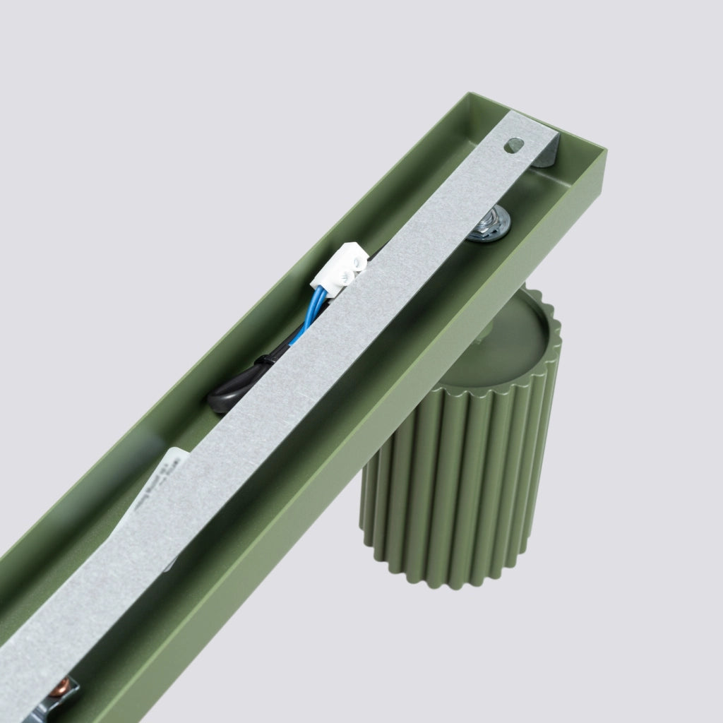 Lampada da soffitto KARBON 3L verde oliva