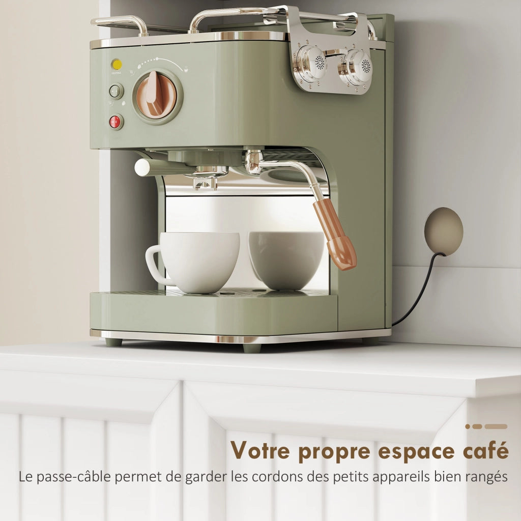 Mobile cucina alto 4 ante 8 ripiani portaspezie ¨C Xylo ¨C Bianco 60x39,5x179,6cm