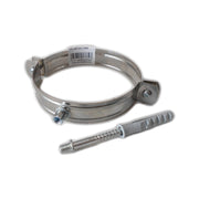 Collare fascetta murale inox 230mm spessore 8 decimi aisi 304