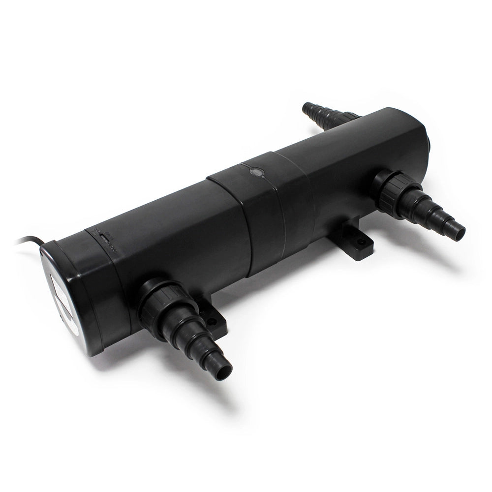 Set Filtro 60.000l Chiarificatore laghetto 18W Pompa NEO10000 80W Tubo 25m Skimmer