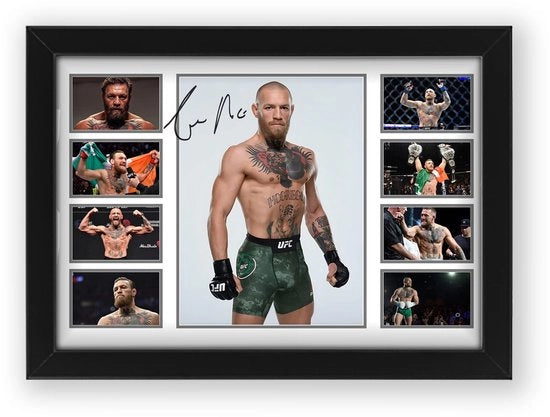 Poster Firmato Conor McGregor - Edizione Limitata Firma - Oggetto di Collezione - A4 (30 x 21 cm) - Non Fotografato - Regalo per i Tifosi - Riproduzione Artistica