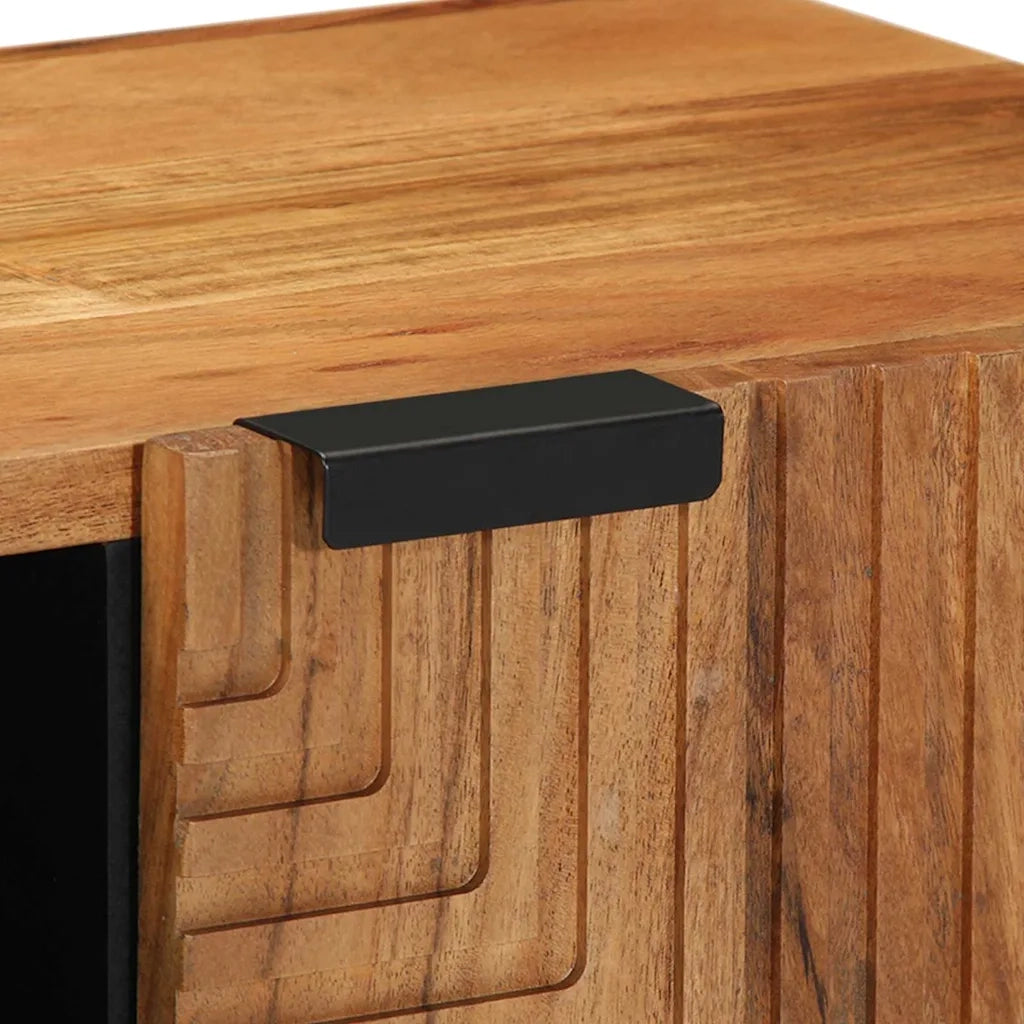 Unità TV con porta Legno di Acacia Massello 80 x 31,5 x 46 cm 4017771