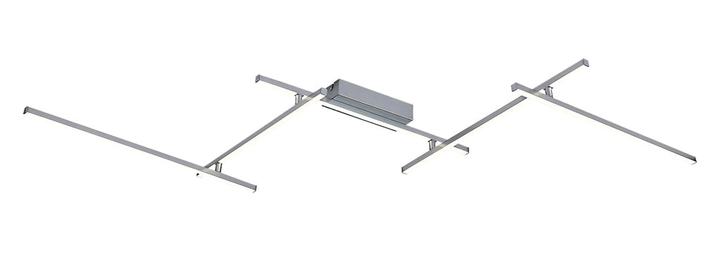 Plafoniera LED Rabalux Negan 40W argento 178cm 4000K