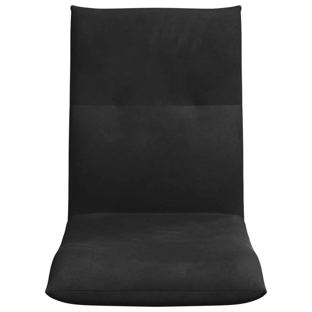 Sedia da Pavimento Nero 46 x 50 x 61 cm Velluto 42028179