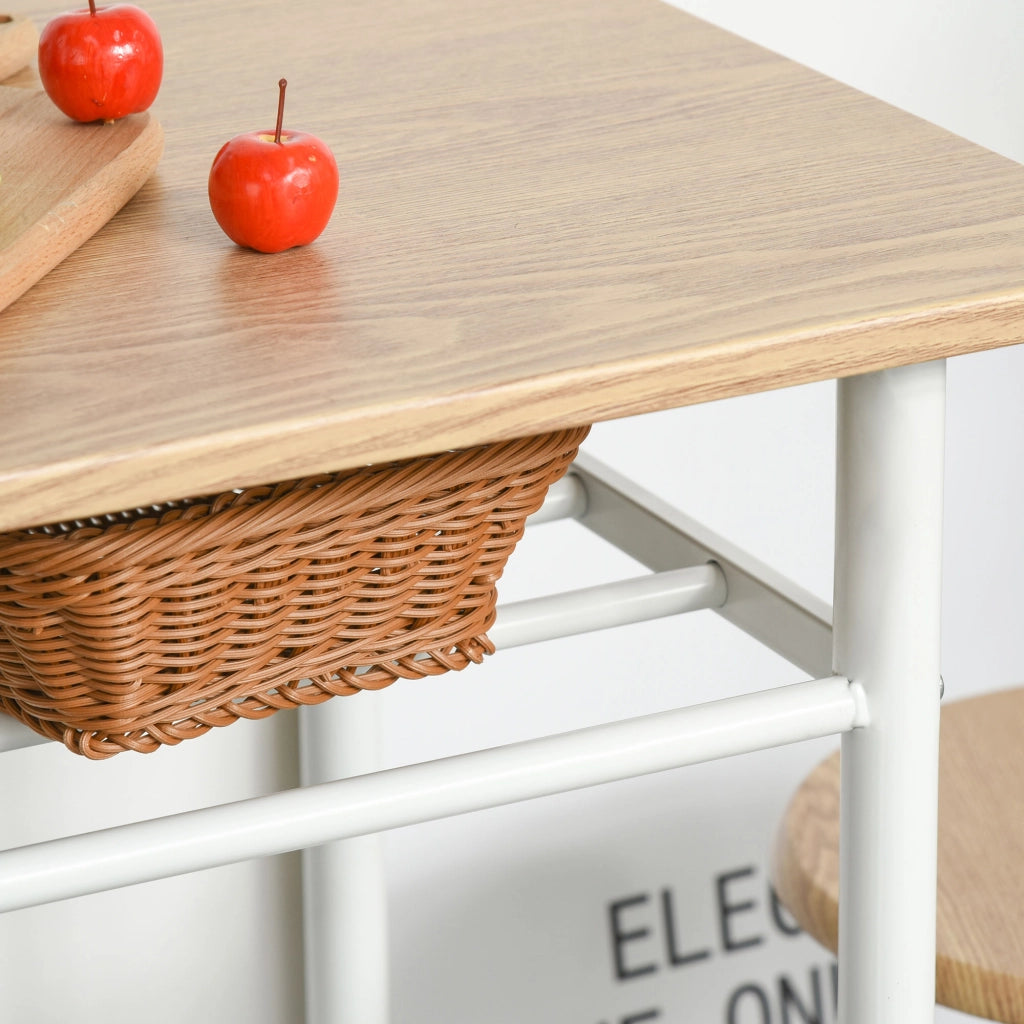 Tavolo da pranzo con scaffale ¨C Minimal ¨C Bianco