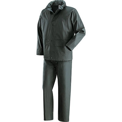 GIACCA + PANTALONE IMPERMEABILE POLIURETANO IGUAZU - VERDE L- 1 confezioni