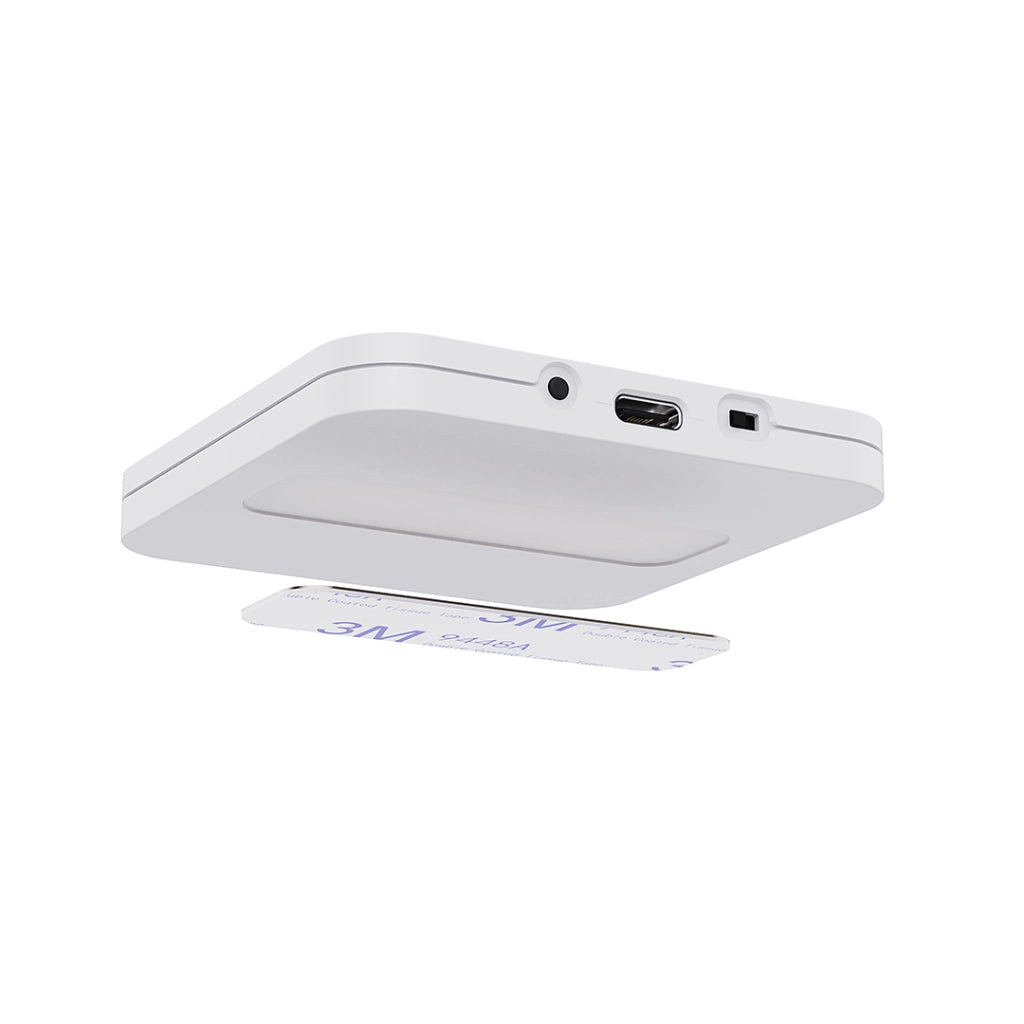Lampada sottopensile bianca quadra con sensore USB-C CCT