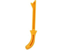 Accessori per sega a nastro - Manubrio ergonomico - Manico di protezione - Colore giallo - Lunghezza 28 cm - Asta di protezione per sega a nastro