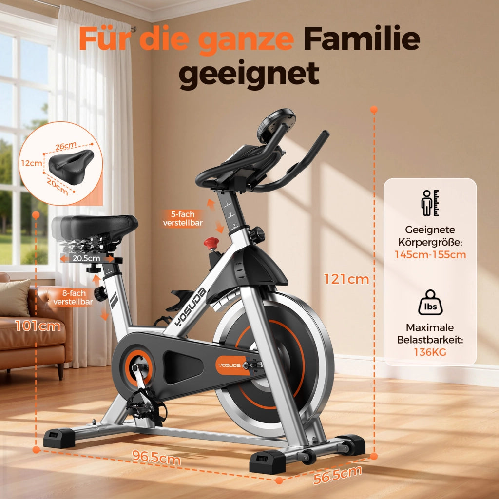 Cyclette da Camera Magnetica YOSUDA ¨C Xylo ¨C con APP e Monitor LCD