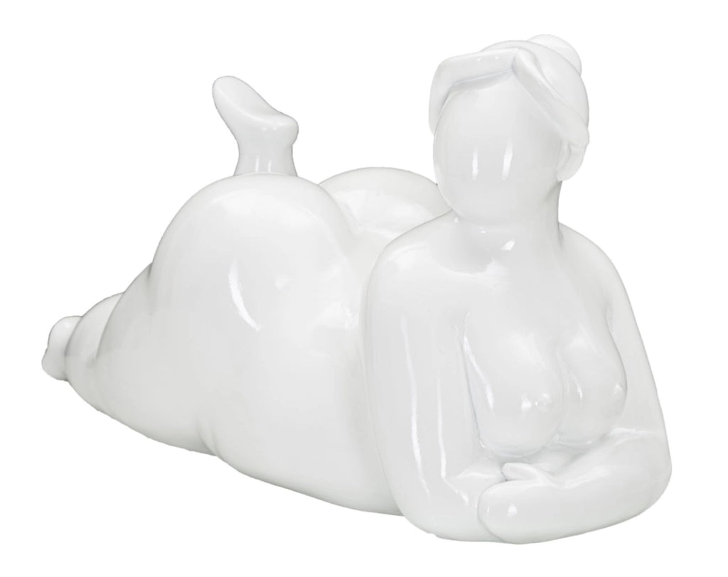 Statua raffiguarnte donna 32x12,5x16cm DONNINA YOGA RELAX