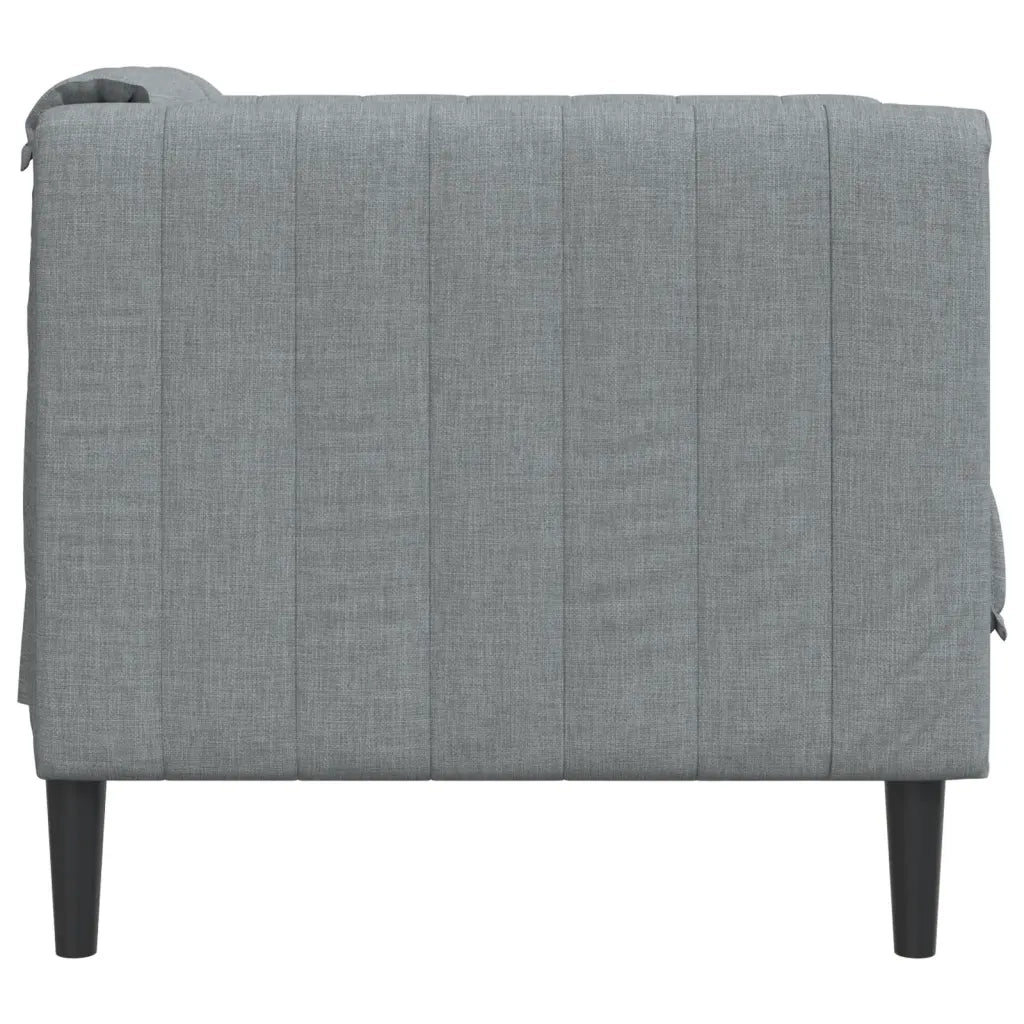 Poltrona | Sedia Relax Grigio Chiaro in Tessuto