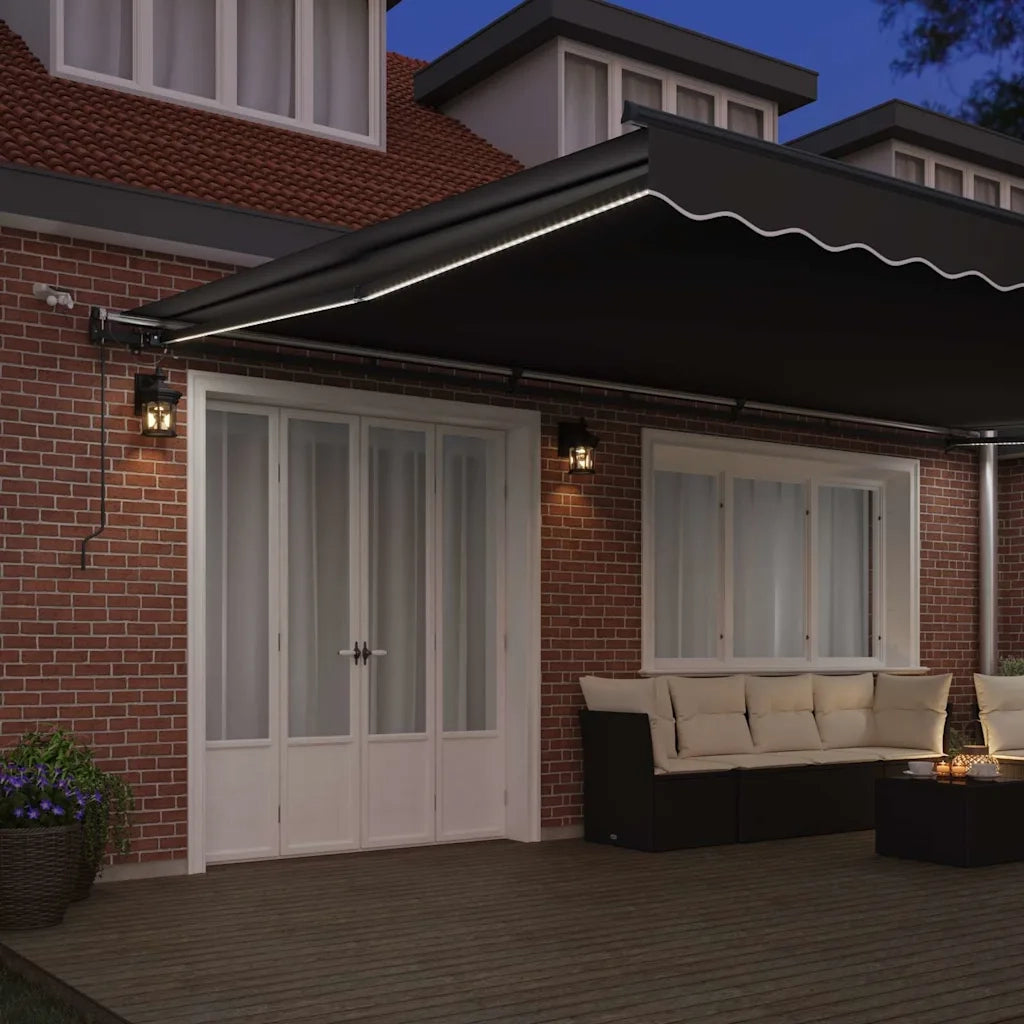 Tenda da Sole con Antracite 6 x 3 m Metallo 313264