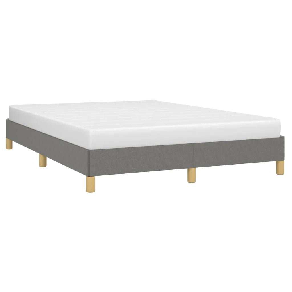 Letto matrimoniale | Letto per adulti | Giroletto senza Materasso Grigio Scuro 140x200 cm Tessuto