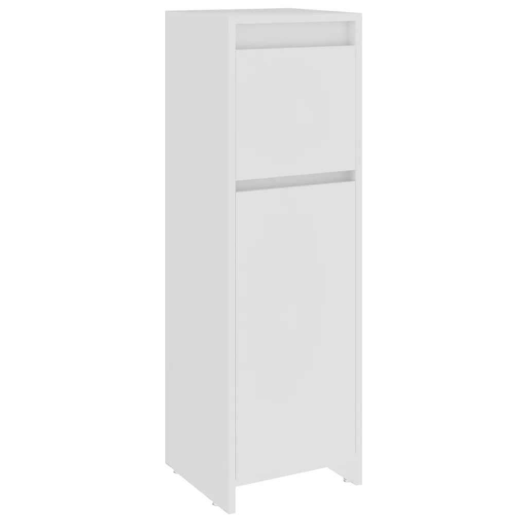 Armadio da Bagno Bianco 30x30x95 cm in Legno Multistrato cod mxl 13422