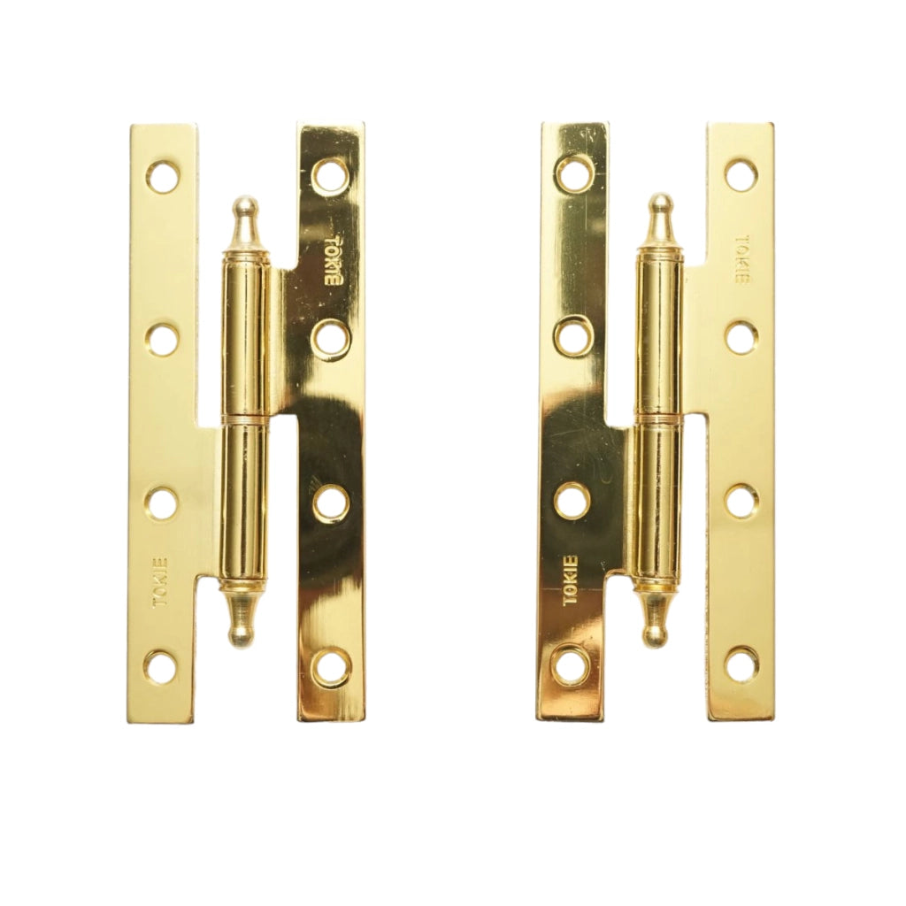 Set di 2 cerniere in bronzo per porta sinistra – 140×55 mm