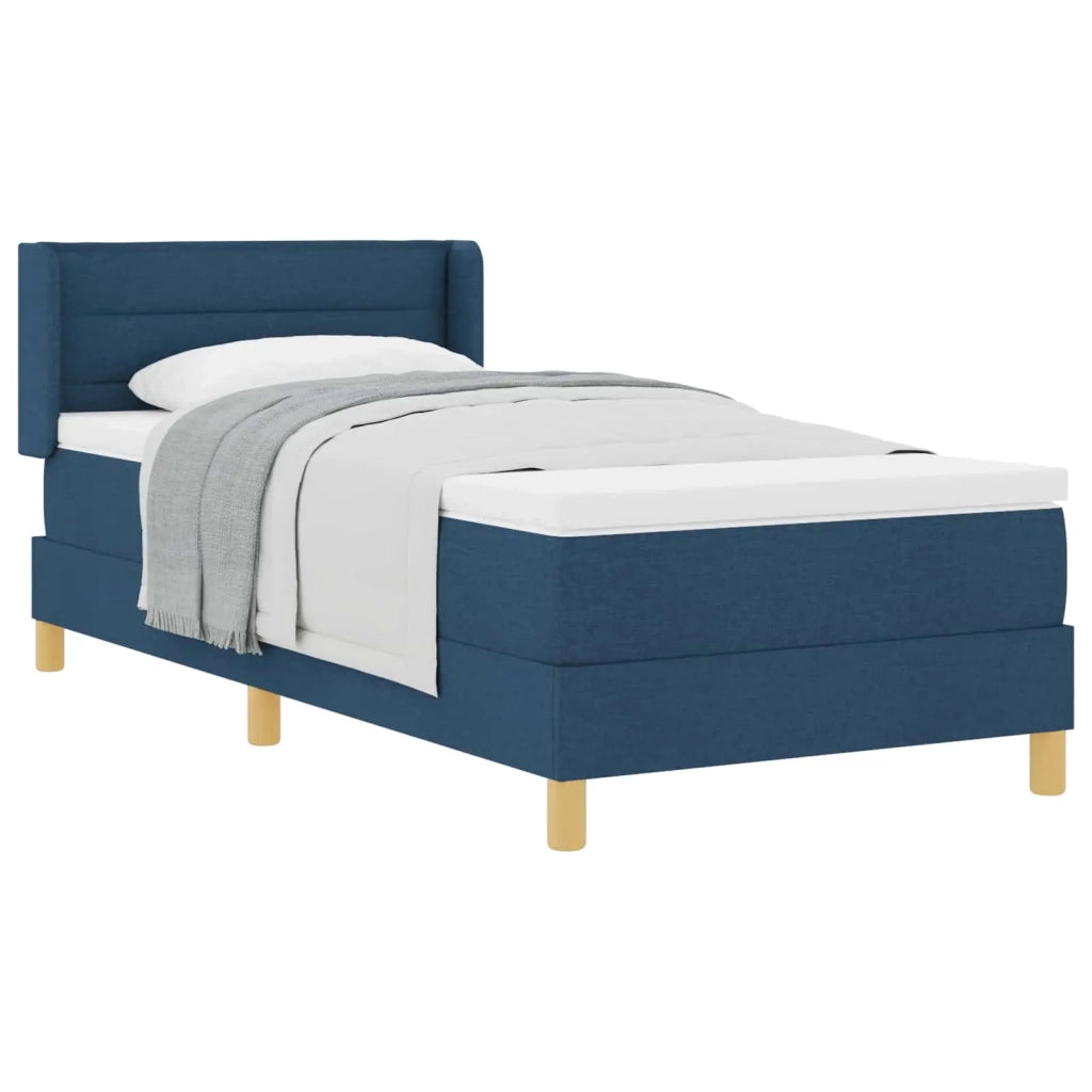 Letto a molle con materasso Blu 200 x 100 cm Tessuto 3341222