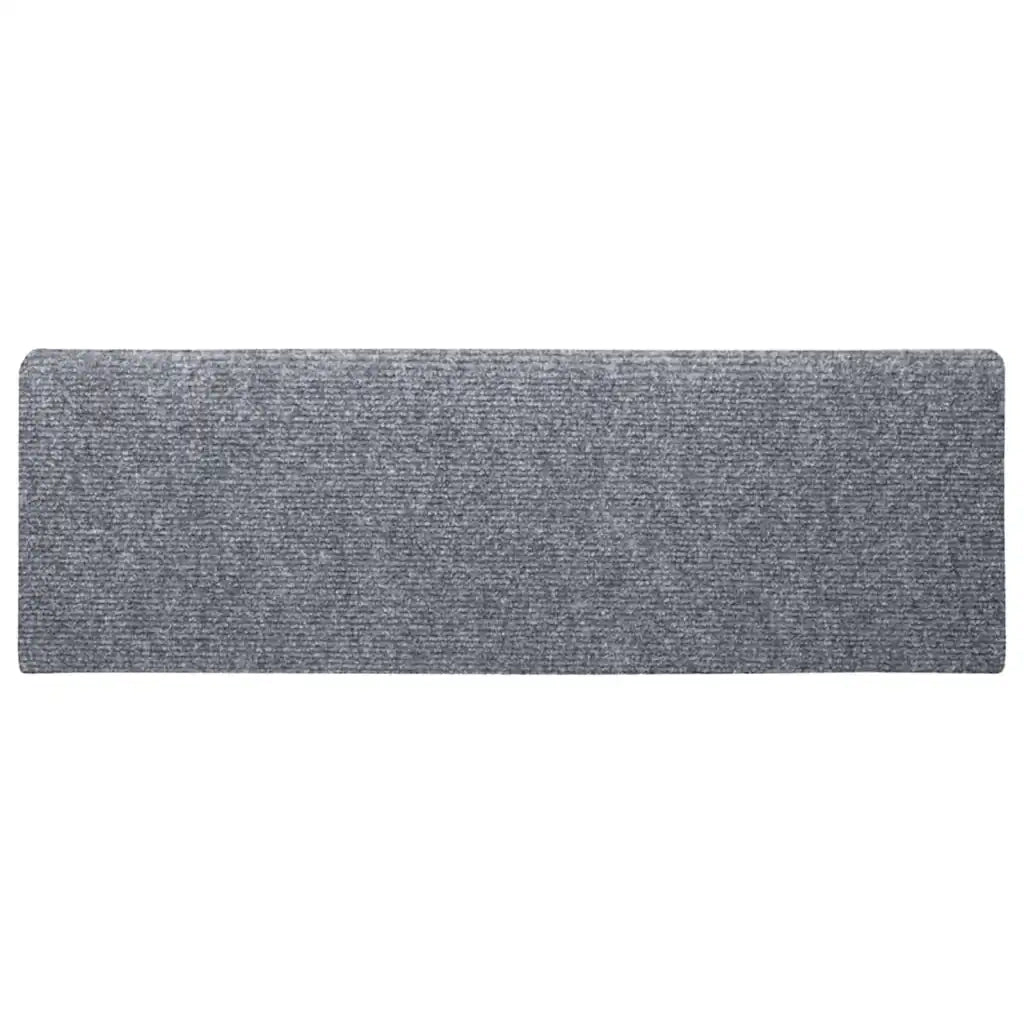 Tappetini per scale autoadesivi 20 pz 65x21x4 cm Grigio chiaro bordo rettangolare 3365718