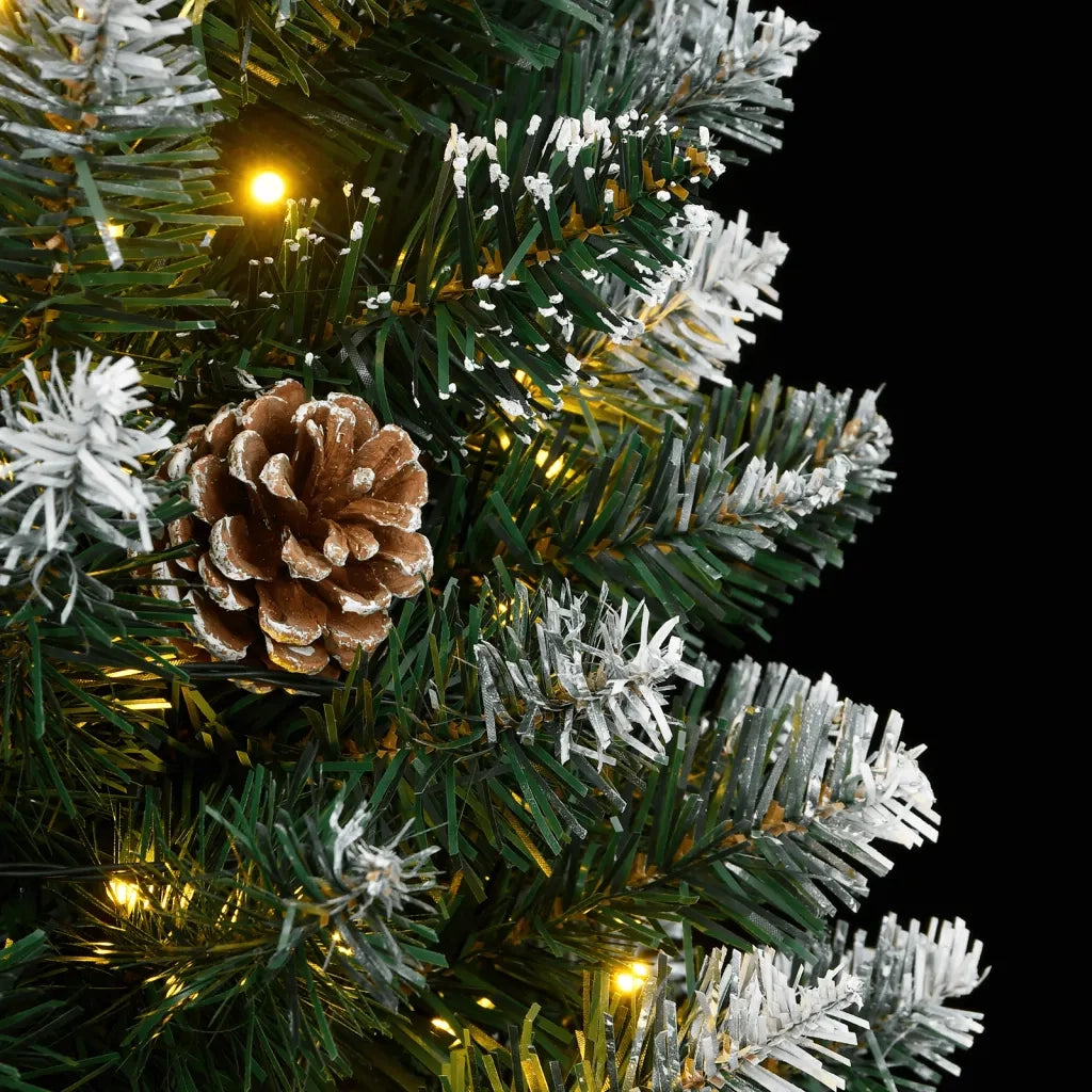 Albero di Natale Artificiale Sottile con 300 LED 210 cm 3315781