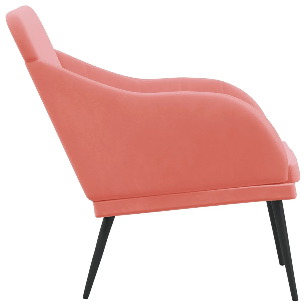 Panca Rosa 110x76x80 cm in Velluto 351467