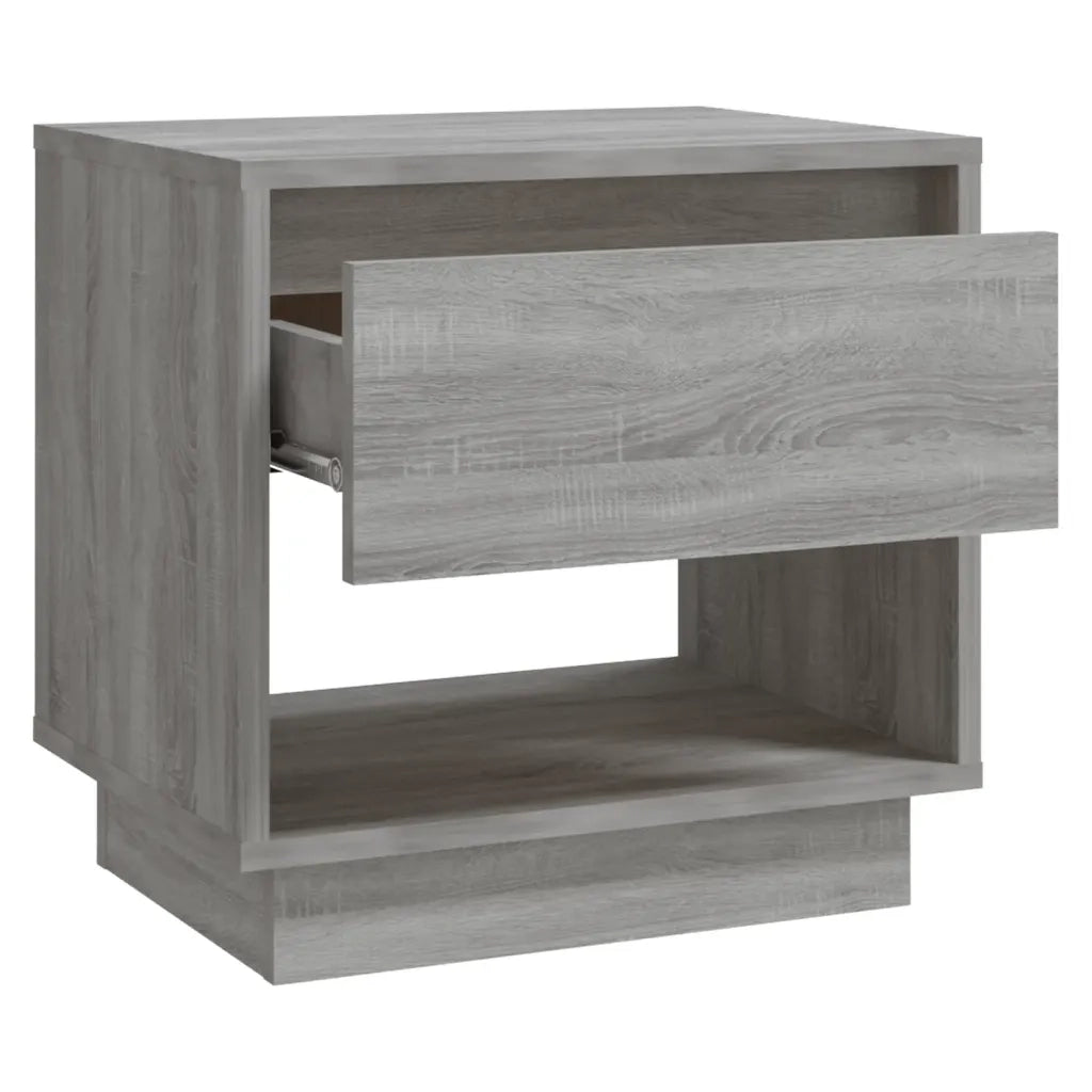 Set di 2 Comodini | Armadio da Notte | Mobiletto da notte Grigio Sonoma 45x34x44 cm in Truciolato